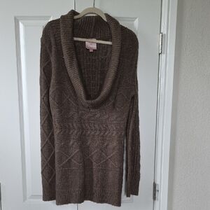Romeo & Juliet Couture Brown Cowl Neck Sweater